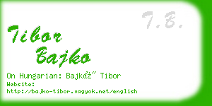 tibor bajko business card